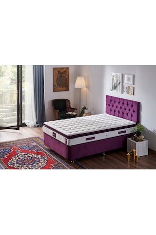 Nironyatak Niron Purple 120X200 Tek Kişilik Pedli Yatak Full Ortopedik Yaylı