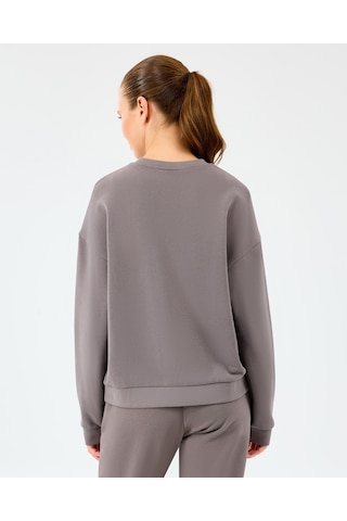 Skechers W Essential Crewneck Sweatshirt Kadın Gri Sweatshirt S2610011-3920 Gri