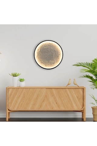 Led Aplik Luna 30 Cm Siyah