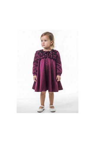 Xo Kids Kız Çocuk Elbise 1-5 Yaş 1675 Mor
