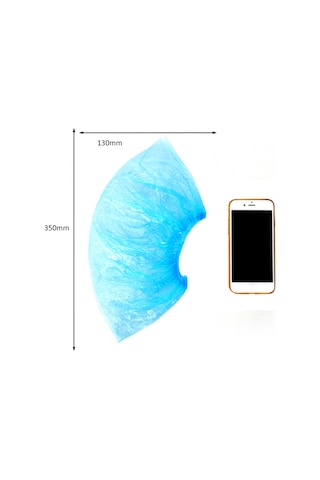 Xindoker 100 Adet Tek Kullandımcı Ayakkabı Ç套uğu - Su Geçirmez, Kaymazlı, Ev, Seyahat, Bahçe Kullanıma Uygun - Odanızın Temizliğini Sağlar Mavi