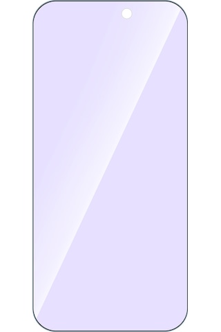 Lemestar İphone 15 Pro Max İçin 6.7 İnç Tam Cam Ekran Koruyucu - Mavi Işık Engelleyici, Tam Uyumlu, Kurulum Seti İçerir Gümüş