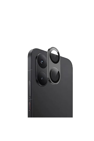 Microcase Poco X8 Pro 5g İle Uyumlu Kamera Lens Koruma Halkası - Kapalı Tasarım -siyah Al3401