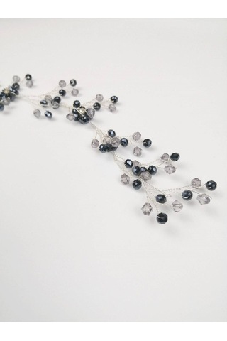 FdayAksesuar Füme Kristal Taşlı Saç Ve Türban Aksesuarı FRDY31328