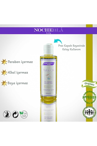 Nochebla Vegan ve Hipoalerjenik Bebek Yağı 200 ML