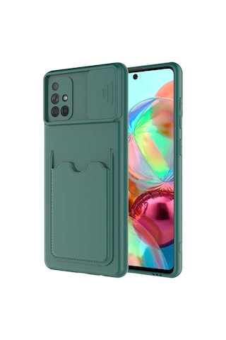 Zore Galaxy Uyumlu A71 Kılıf Msra Kartix Kapak - Kırmızı Kırmızı