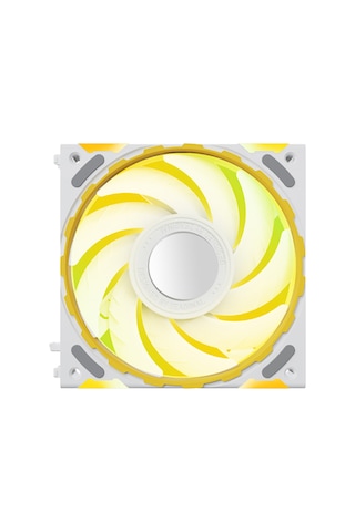 Jeehugo Yeston 12cm Rgb Bilgisayar Kasası Fanı - Hdb Yataklı, Düşük Gürültü, Otomatik Hız Kontrolü, Beyaz Beyaz