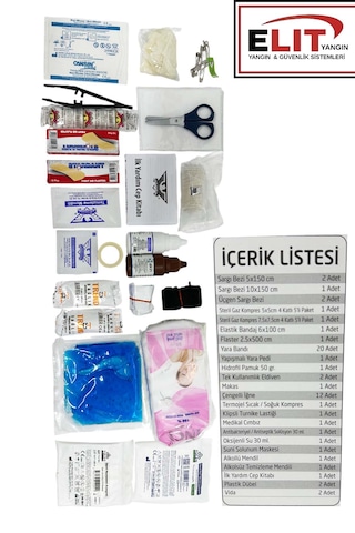 İlk Yardım Çantası Araç Ev İş Yeri Acil Müdahale Çantası İlk Yardım Seti Turuncu