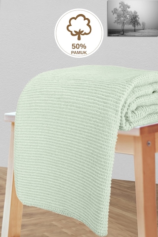 Verra Home Pamuklu Tv Battaniyesi 150 x 200 Yeşil