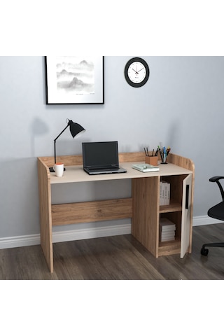 Arnetti Luses Çalışma Masası Atlantik Çam & Bej Atlantik Çam - Bej
