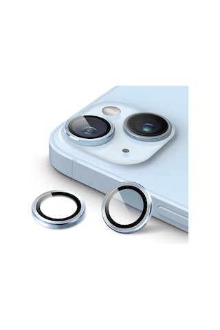 İphone 14 / 14 Plus Uyumlu Safir Lens Çizilmez Dayanıklı Kamera Koruyucu