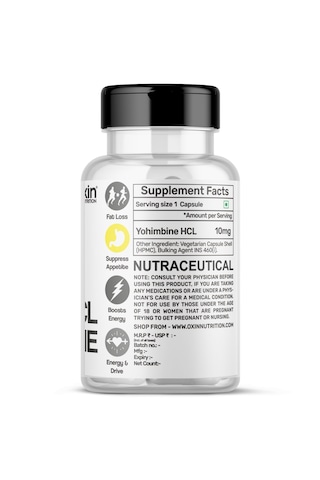 Oxin Nutrition Yohimbine 10 Mg 30 Kapsül Takviye