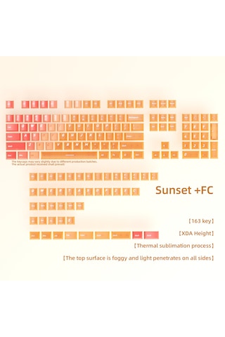 Mekanik Klavye Keycaps Rgb Şeffaf Gaming Pbt Tuş Takımı Diğer