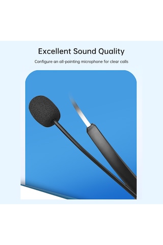 3.5mm Kablolu Bilgisayar Kulaklığı Mikrofonlu Evrensel Ofis Çağrı Merkezi Tek Taraflı Kulaklık Telef