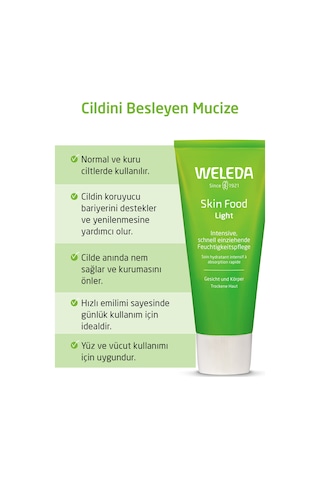 Weleda Skin Food Light Nemlendirici Ve Besleyici Organik Bakım Kremi 75 ML
