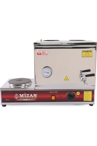 Mizan Demlikli Pleytli 30 L Elektrikli Çay Kazanı Kahveci