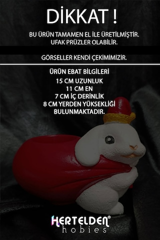 El Yapımı Noel Tavşan Kalemlik Saksı Yeni Yıl/yılbaşı Hediyesi, Süsleri Dekoratif Obje