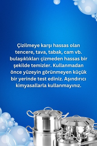 Grimorlife 6 Adet Özel Dokulu Düz Bulaşık Süngeri Özel Dokulu, Dayanıklı Mutfak Süngeri Seti