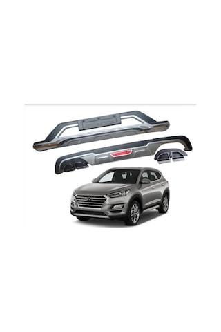 Autogp Hyundai Tucson Ön Arka Tampon Koruması Difüzör 2018 2019 2020 1.6 005 Hy23 03 044c