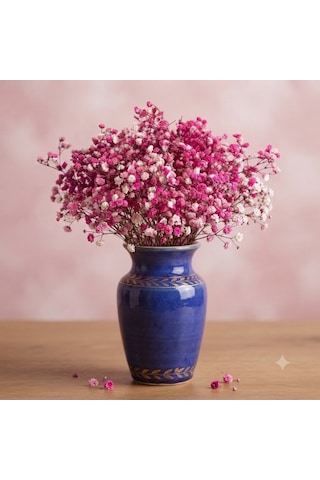 Şoklanmış Kurutulmuş Cipso Çiçeği 1 Demet 50-60gr - 35-45cm Pembe