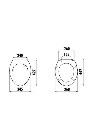 Creavit Çınar Thermoplast Yavaş Kapanan Klozet Kapağı Kc0703.03