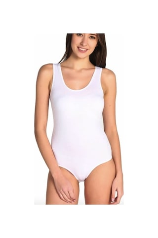 Tutku Bayan Geniş Askı Body Tkd0149 6 Lı Paket Beyaz