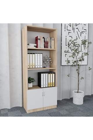 Plus 4'lü Ofis Takımı  Model 7 Meşe Beyaz