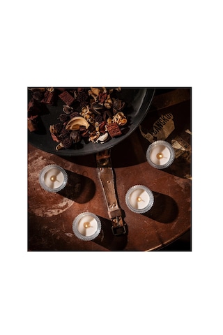 Ikea Glanslınd Kokulu Tealight Mum, Bej, 3.5 Saat, 30 Adet, Dumanlı Vanilya Ve Karamel Beyaz