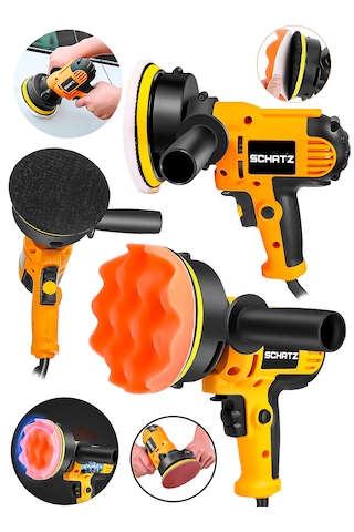 Schatz 450w Elektrikli 125 Mm Dikey Polisaj Zımpara Makinesi Sarı S02125