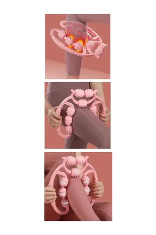 9 Tekerlekli Yoga Fitness Silindiri Roller Çok Renkli