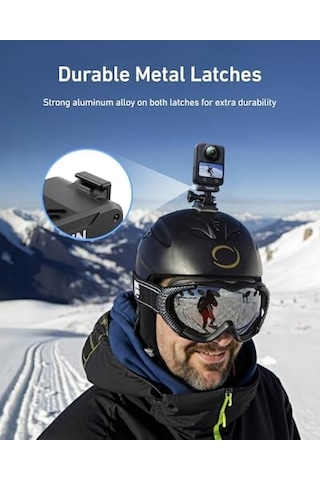 Telesın Osmo 360 Manyetik Adaptör Djı Action 5 Pro/4/3 İçin Bağlantı Adaptörü İle Hızlı Bırakma Adaptörü - Djı Osmo 360 Djı Osmo Action 5 Pro/4/3 Adaptör, Takılabilir Tripod, Vlogging