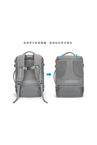 Büyük Kapasite Su Geçirmez Bilgisayar İş Seyahat Bagaj Sırt Çantası Lacivert Lacivert