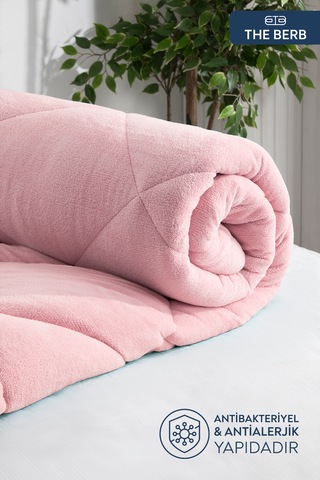 Tek Kişilik Yorgan Welsoft Kumaş Çift Taraflı Kullanım 155 X 215 Pembe