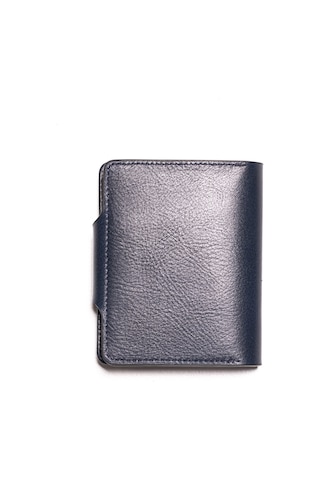 Navy Cüzdan & Kartlık Erkek 866 Vergelio Purse Matte Crystal Wallet Card Holder Mavi
