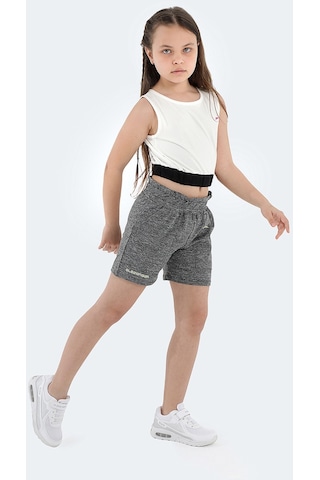 Slazenger DEVARAJ IN Kız Çocuk Şort Koyu Gri