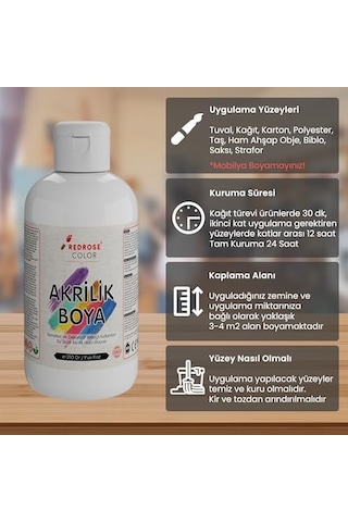 Açık Mavi Akrilik Boya 250gr