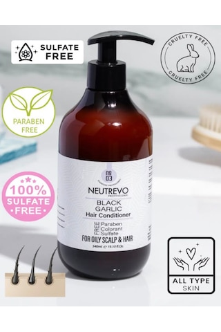 Neutrevo Professional No:3 Black Garlic Serisi Dengeleyici Ve Arındırıcı Saç Bakım Kremi 540 Ml