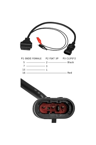 FIAT 3 PIN OBD KABLO DÖNÜŞTÜRÜCÜ