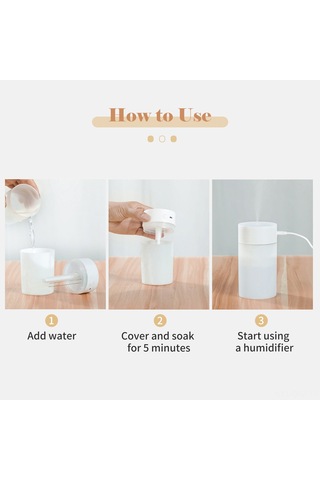 Aubyhe 260ml Pembe Usb Akıllı Ev Banyo Ofis Masaüstü Nemlendirici, Otomatik Kapanma, 7 Renkli Gece Işığı, Sürekli Ve Aralıklı Sprey Modu