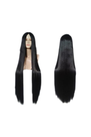 Lebıhmurah Wg192 100 Cm Harajuku Anime Cosplay Peruk Genç Uzun Düz Sentetik Saç Peruk Kostüm Partisi Peruk Kadınlar Için