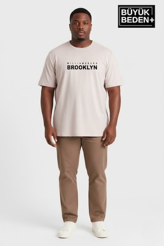 Superlife Erkek Büyük Beden Willamsburg Brooklyn Baskılı 3xl-6xl Bisiklet Yaka Tshırt Spr26bts510-16 Ekru Superlife Erkek Büyük Beden Willamsburg Brooklyn Baskılı 3xl-6xl Bisiklet Yaka Tshırt Spr26bts510-16 Ekru