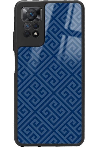 Xiaomi Redmi Note 12 Pro 4g Blue Motif Tasarımlı Glossy Telefon Kılıfı Siyah