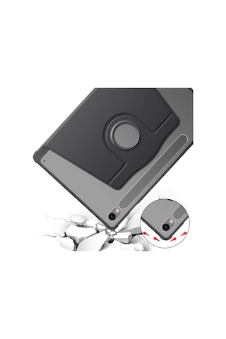 Galaxy Uyumlu Tab S9   Kılıf Termik Kalem Bölmeli Dönebilen Standlı Kılıf