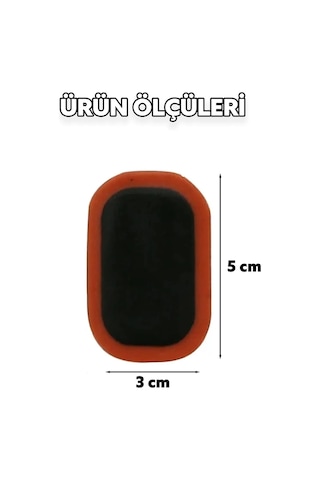 24'lü Dikdörtgen Soğuk Yama Seti Hızlı Lastik Tamiri Için Ideal Otomobil Motorsiklet Bisiklet Atv Siyah