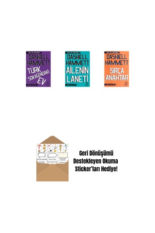 İnce Adam + Ailenin Laneti Cep Boy + Sırça Anahtar Cep Boy + Okuma Sticker'ları