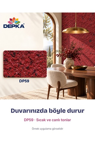 Depka Pamuk Sıva Dp59 2 Kg 7-8 M² İpek Sıva Alternatifi Isı Ve Ses Yalıtımlı Dekoratif Sıva