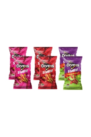 Doritos Storm 125 Gr 3 Çeşit 6 Lı Karma Paket Cips