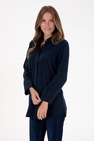 U.s. Polo Assn. Kadın Lacivert Gömlek Desenli 50299622-vr033 Lacivert