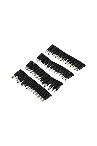 Flybuy 56 Adet Evrensel Dizüstü Ac-dc Jak Adaptörü Seti - Hp, Dell, Lenovo, Acer Uyumlu - Siyah Plastik Kablo