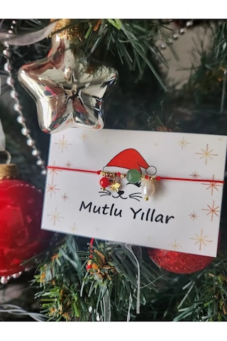 Doğaltaş Yeni Yil Şans Bilekliği Çok Renkli